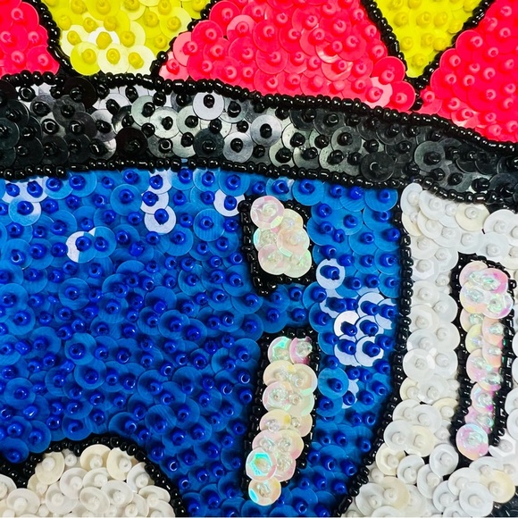 Discount Universe Trash TWO PIECE SET Sequin Beaded Festival Tube Top & Bottoms - Picture 5 of 13